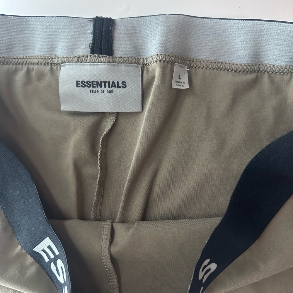 Upgrade your wardrobe with these brand new
Essential Fear of God biker shorts!